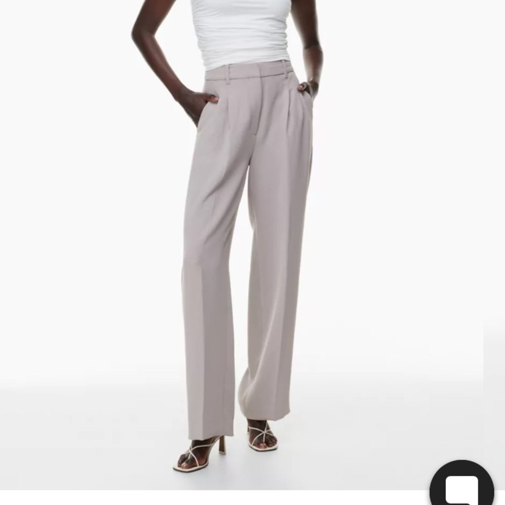 Aritzia The Effortless Pant High-waisted wide-leg crepe trousers